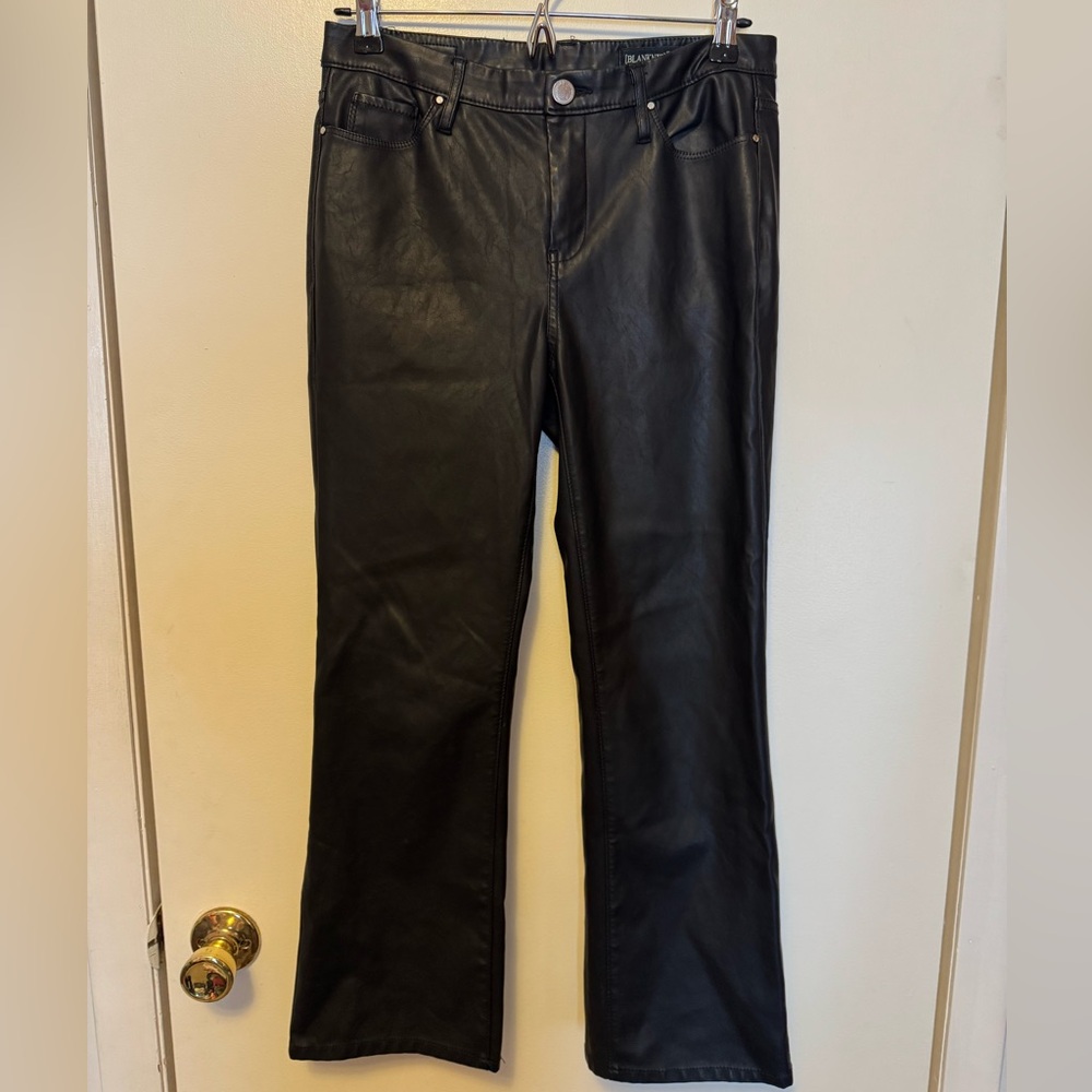 Blank NYC black Faux Leather Trousers